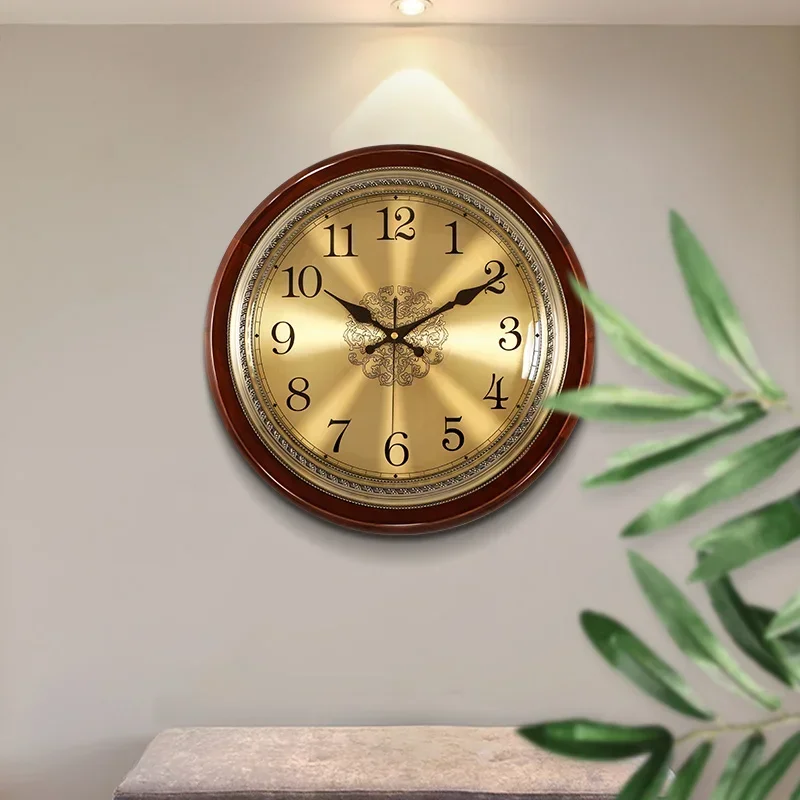 Luxury Lifestyle Living - Luxury Wood Wall Clock Metal Retro