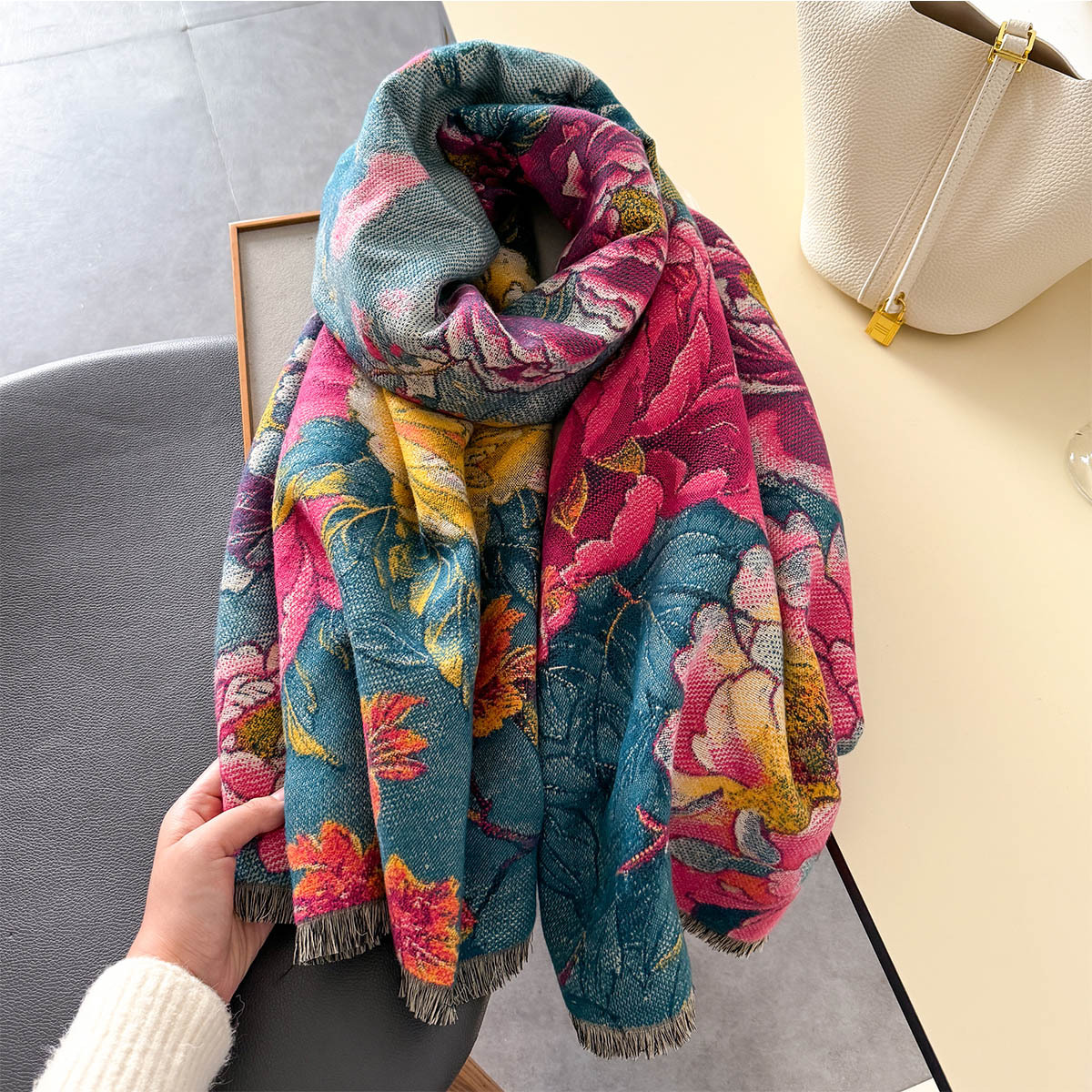 Warm Cashmere Scarf Women Shaw – Cashmere Throw Blanket recenzja i cena