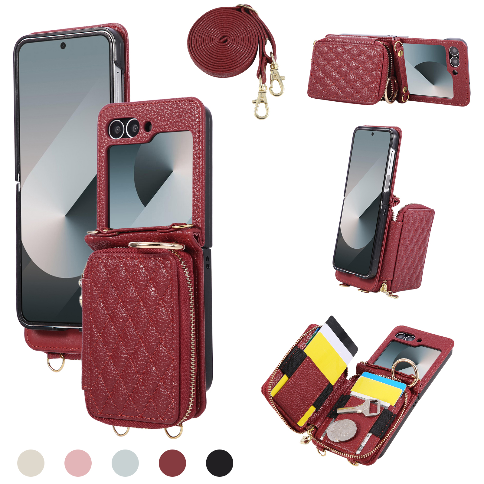 Crossbody Zipper Cards Solt Wa – Leather Card Wallet recenzja i cena