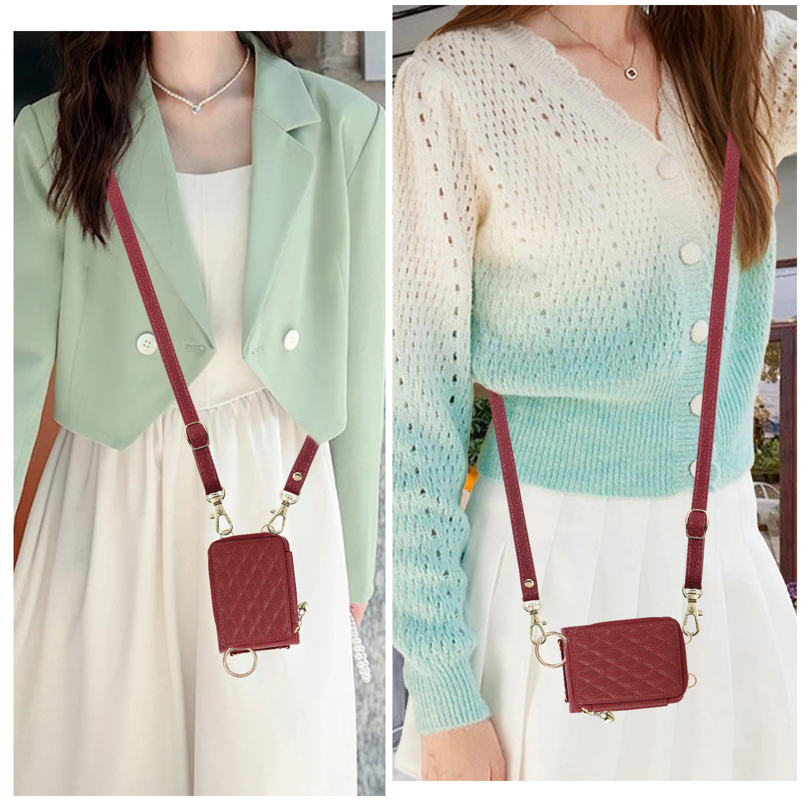 Crossbody Zipper Cards Solt Wa – Leather Card Wallet recenzja i cena