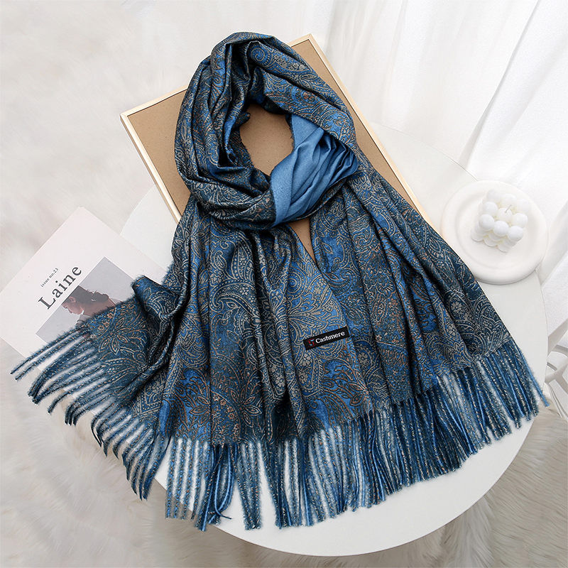Luxury Paisley Pashmina Shawl  – Cashmere Throw Blanket recenzja i cena