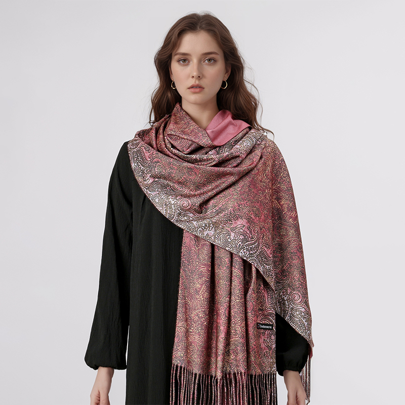 Luxury Paisley Pashmina Shawl  – Cashmere Throw Blanket recenzja i cena