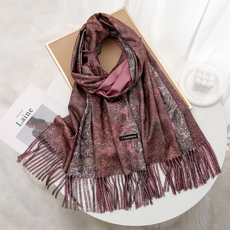 Luxury Paisley Pashmina Shawl  – Cashmere Throw Blanket recenzja i cena