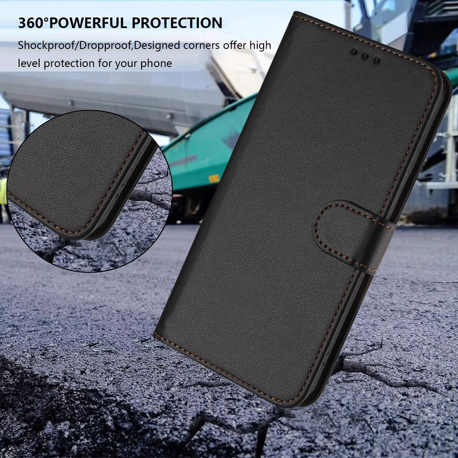 Solid Color PU Leather Lanyard – Leather Card Wallet recenzja i cena