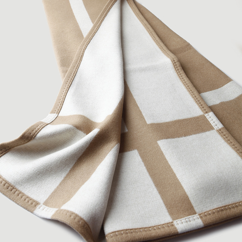 Cross striped double-sided jac – Cashmere Throw Blanket recenzja i cena