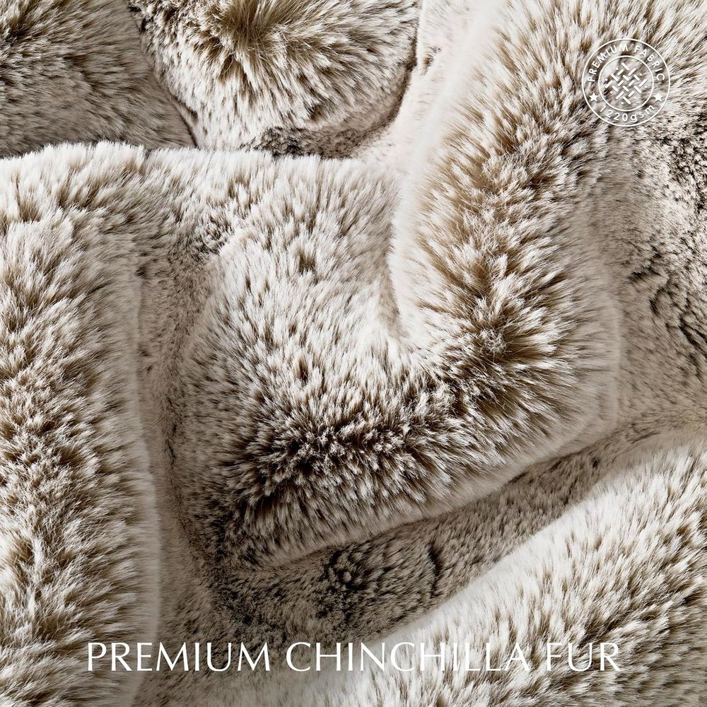 Luxury Soft Faux Chinchilla Fu – Cashmere Throw Blanket recenzja i cena