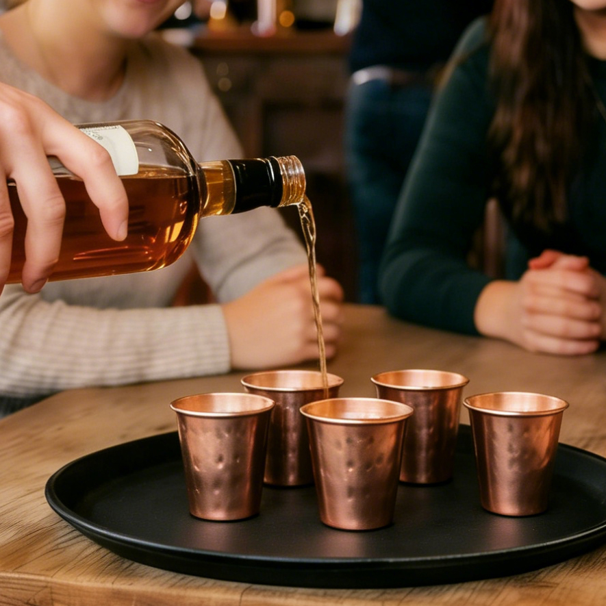 6cs 8Pcs New 100% Copper Cups  – Copper Cocktail Mug recenzja i cena