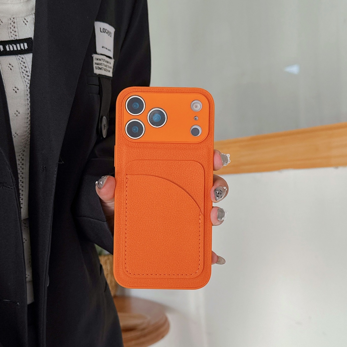 Leather Orange Color Card Hold – Leather Card Wallet recenzja i cena