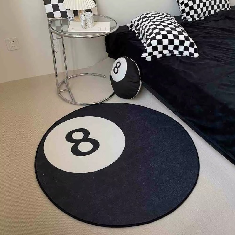 1PC Simple Black No. 8 Imitati – Cashmere Throw Blanket recenzja i cena