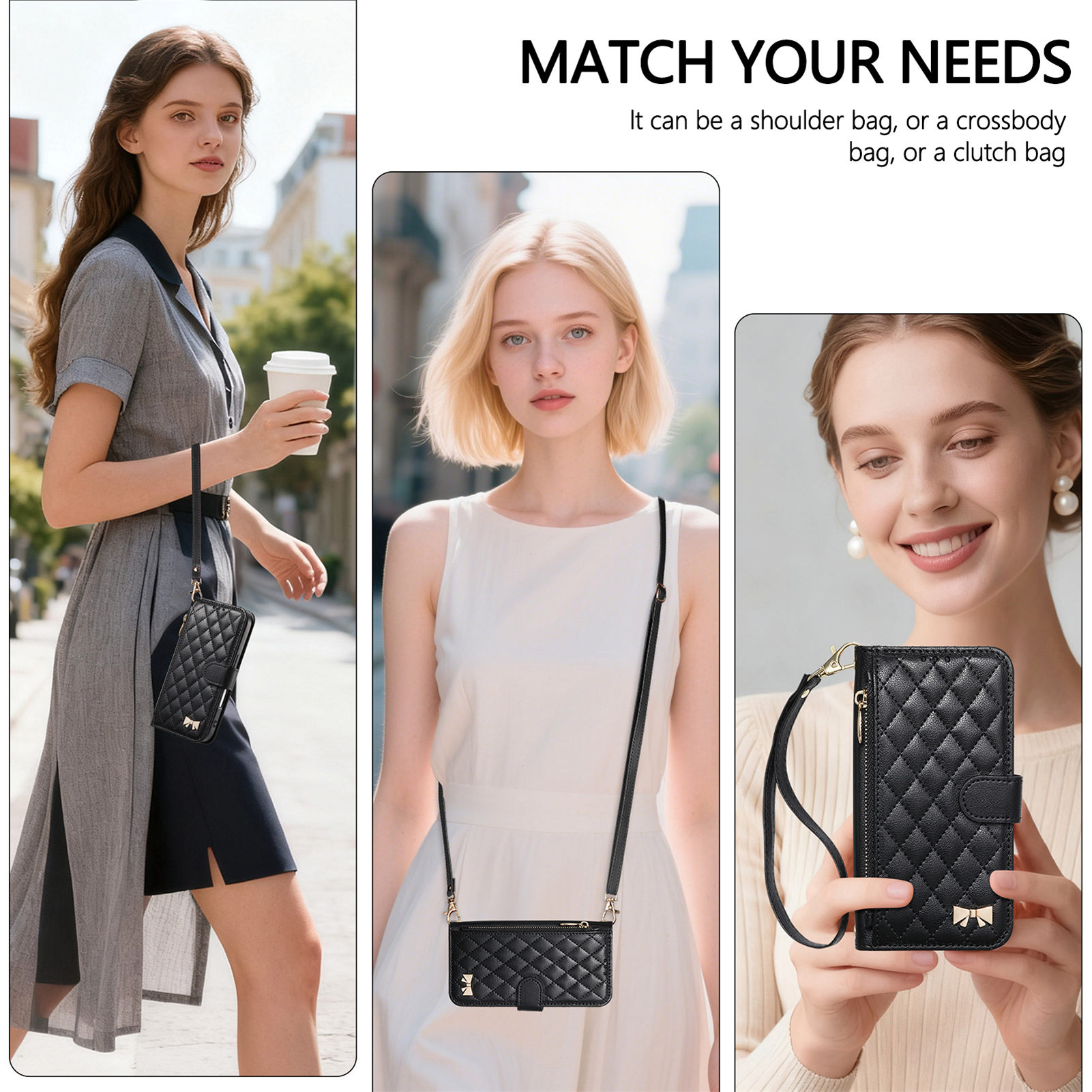 PU Leather Zipper Crossbody Fl – Leather Card Wallet recenzja i cena
