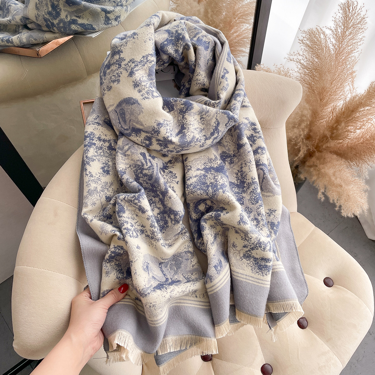 Luxury Winter Cashmere Scarf W – Cashmere Throw Blanket recenzja i cena