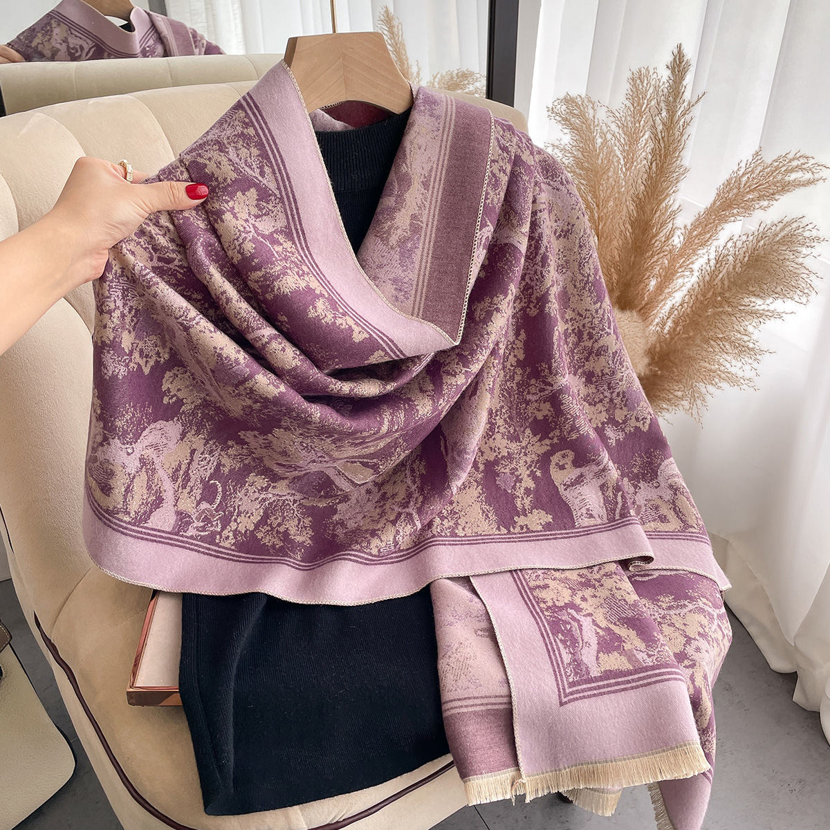 Luxury Winter Cashmere Scarf W – Cashmere Throw Blanket recenzja i cena