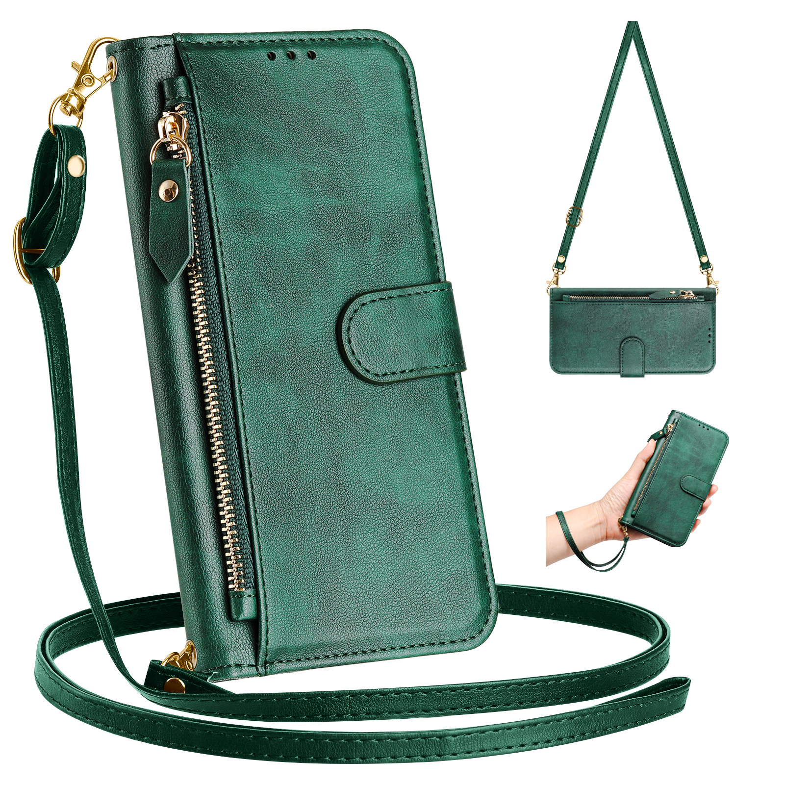 Crossbody Zipper Cards Solt Le – Leather Card Wallet recenzja i cena