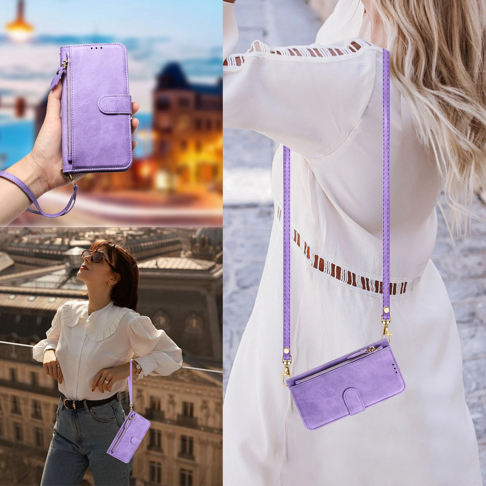 Crossbody Zipper Cards Solt Le – Leather Card Wallet recenzja i cena