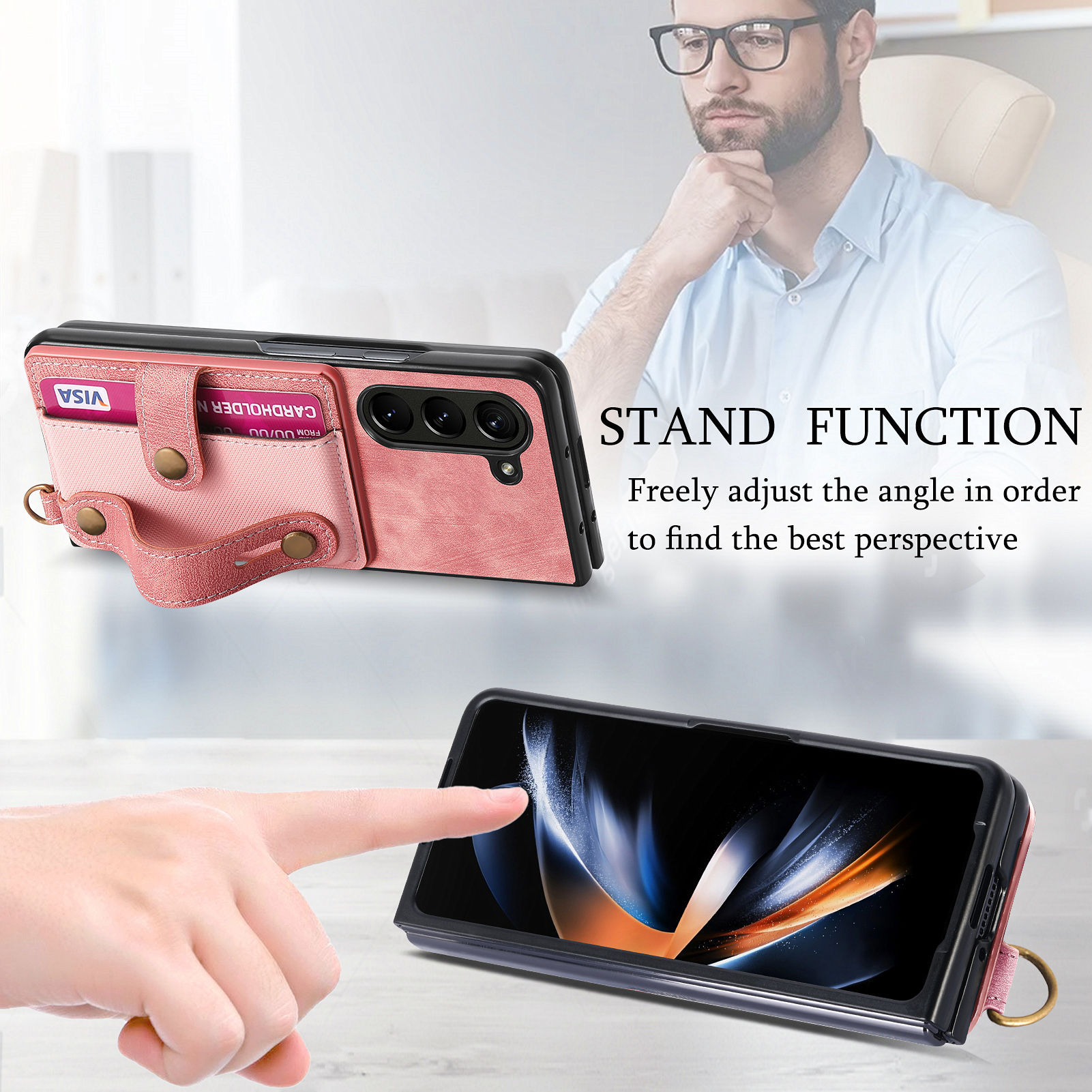 PU Leather Phone Case for Sams – Leather Card Wallet recenzja i cena